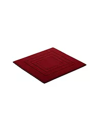 VOSSEN | Badteppich FEELING 60x60cm Soft Green | Rosso scuro