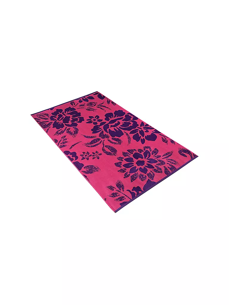 VOSSEN | Telo da spiaggia BEACH BLOOM 100x180cm Prim Rose | Fucsia