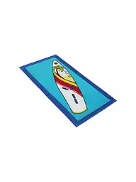 VOSSEN | Telo da spiaggia RETRO HAITI 85x160cm Blu/Tavola da surf | Blu