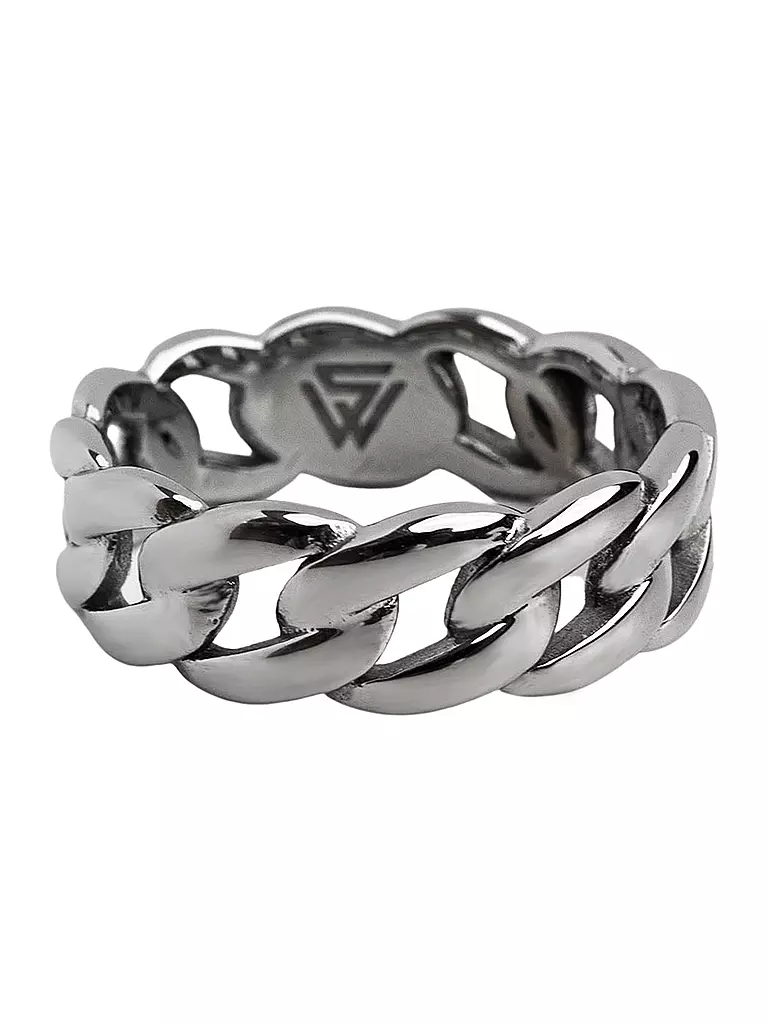 WARPEDSENSE | Anello CUBAN in acciaio inossidabile | Argento