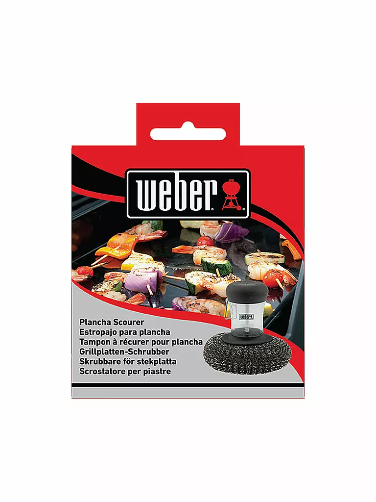 WEBER GRILL | Spazzola per la pulizia della plancha, 10 cm | Senza colore