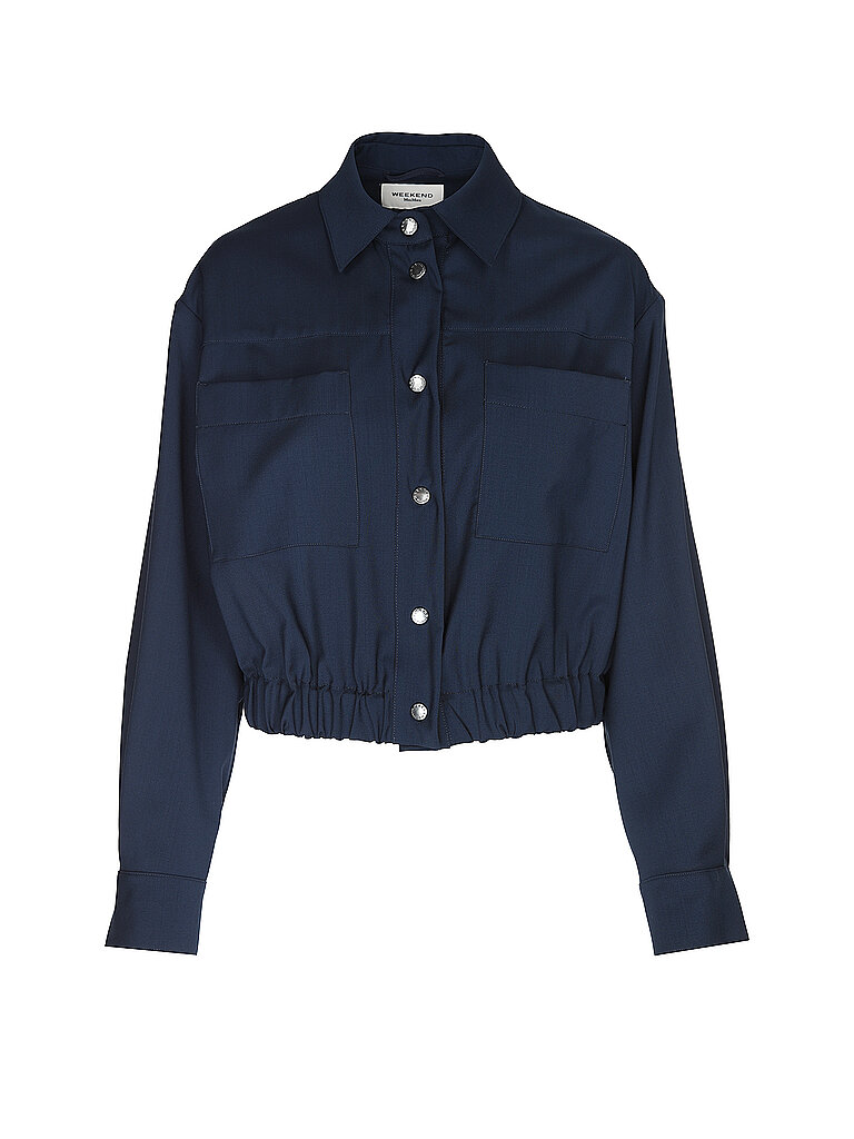 Max Mara Wolljacke blu 34