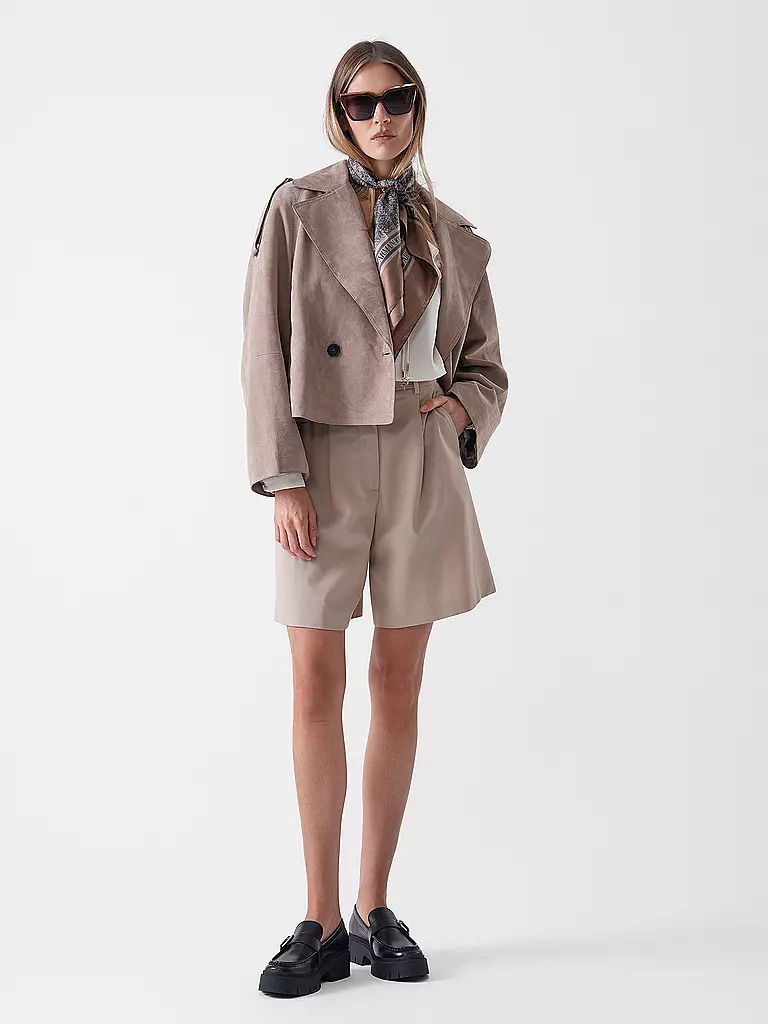 WEEKEND MAX MARA | Giacca in pelle MAGA | Marrone chiaro