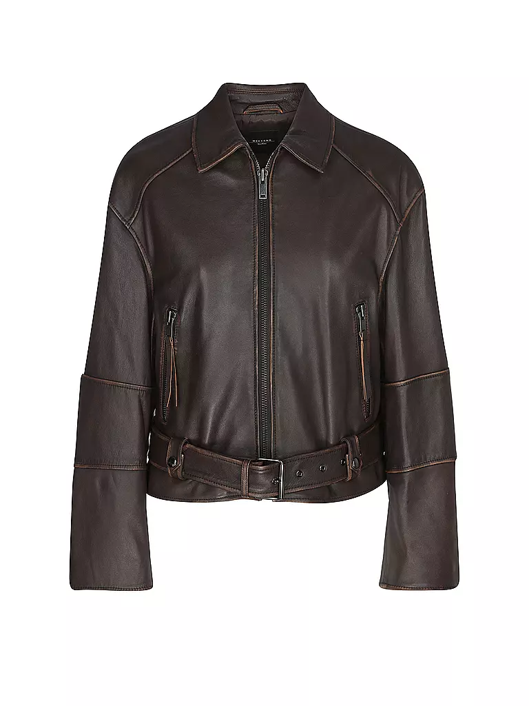 WEEKEND MAX MARA | Lederjacke EGIZIO | Marrone