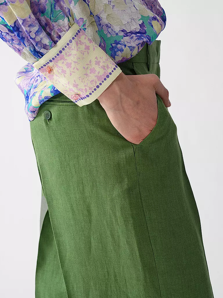 WEEKEND MAX MARA | Leinenhose MALIZIA | Verde