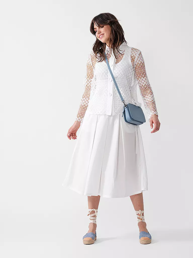 WEEKEND MAX MARA | Midi gonna FOLK | Bianco