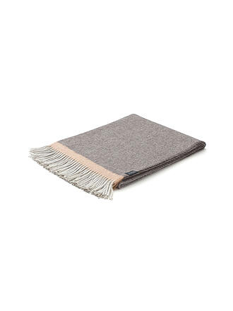 WEICH COUTURE ALPACA | Coperta in pregiata lana MERIMA 130x180cm Grigio/Grigio scuro