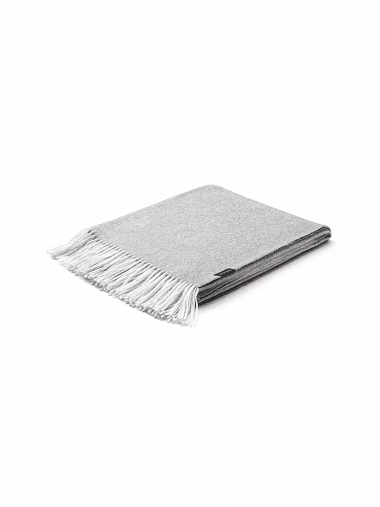 WEICH COUTURE ALPACA | Coperta in pregiata lana CIELO 130x180cm Grigio | Grigio chiaro