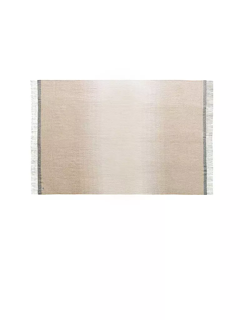 WEICH COUTURE ALPACA | Coperta in pregiata lana MERIMA 130x180cm Bianco/Beige | Beige