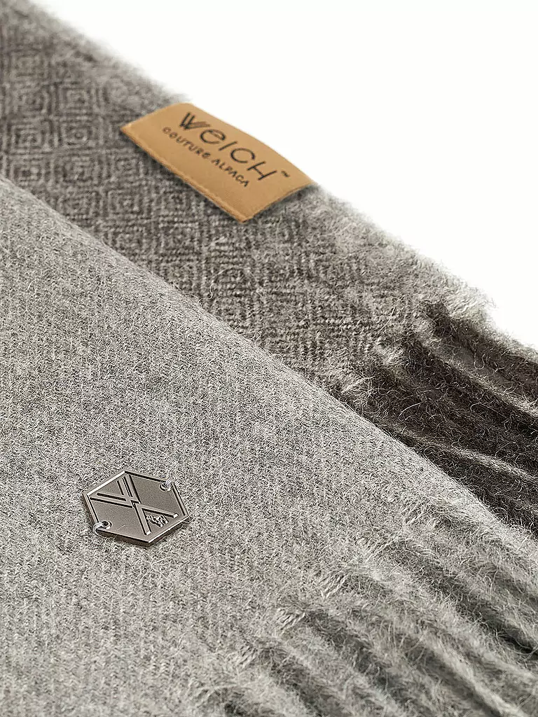 WEICH COUTURE ALPACA | Coperta in pregiata lana TIRA 130x180cm Grigio |