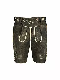 WEINBAUER | Lederhose in pelle di cervo "Wildruf" | Nero
