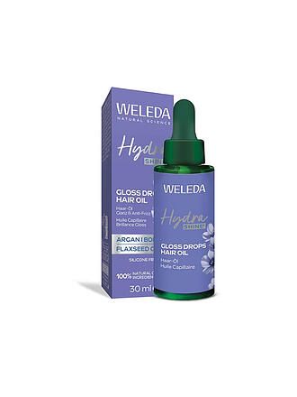 WELEDA | Hydra Shine Gloss Drops Olio per Capelli Lino Alpino 30ml