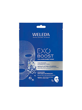 WELEDA | Exo Boost Maschera in Tessuto al Collagene Genziana Blu 20ml