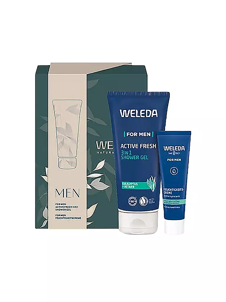 WELEDA | Cofanetto regalo - FOR MEN 200ml / 30ml | Senza colore