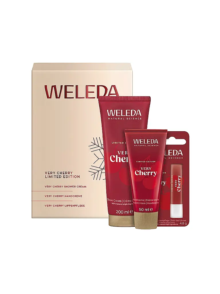 WELEDA | Cofanetto Regalo Limited Edition Very Cherry 200ml / 50ml / 4,8g | Senza colore