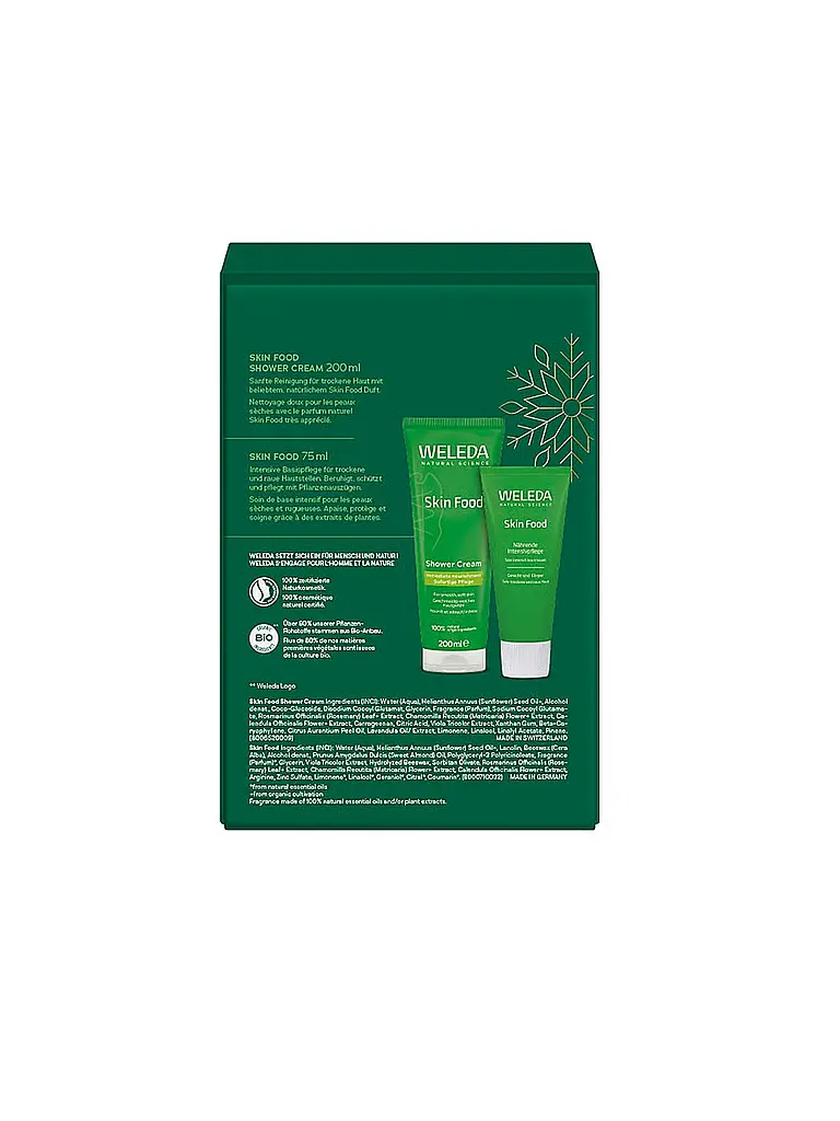 WELEDA | Cofanetto Regalo Nutriente Skin Food 200ml / 75ml | Senza colore