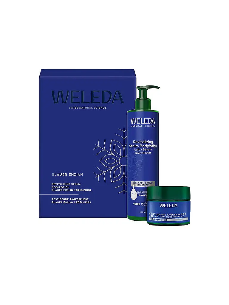 WELEDA | Cofanetto Regalo Rivitalizzante Genziana Blu 40ml / 250ml | Senza colore