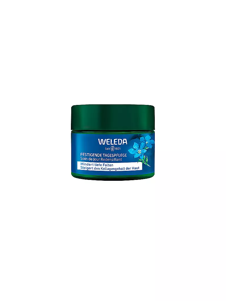 WELEDA | Crema viso - Trattamento giorno rassodante Genziana blu & Stella alpina 40ml | Senza colore