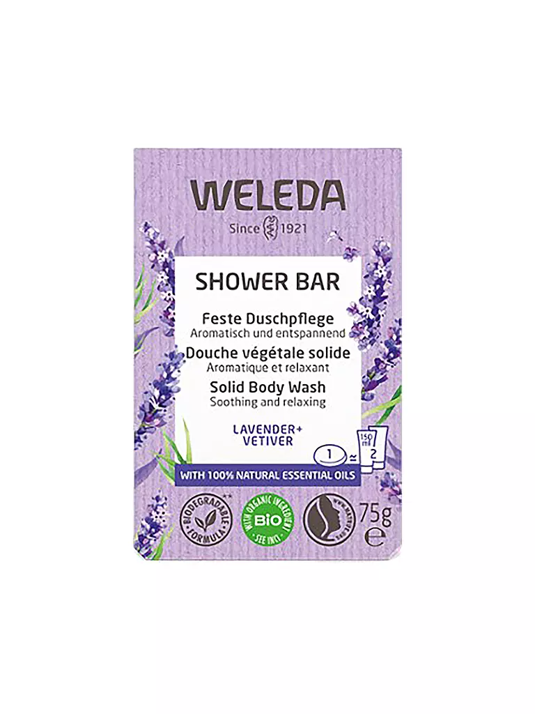 WELEDA | Detergente Solido Doccia Lavender+Vetiver 75g | Lilla