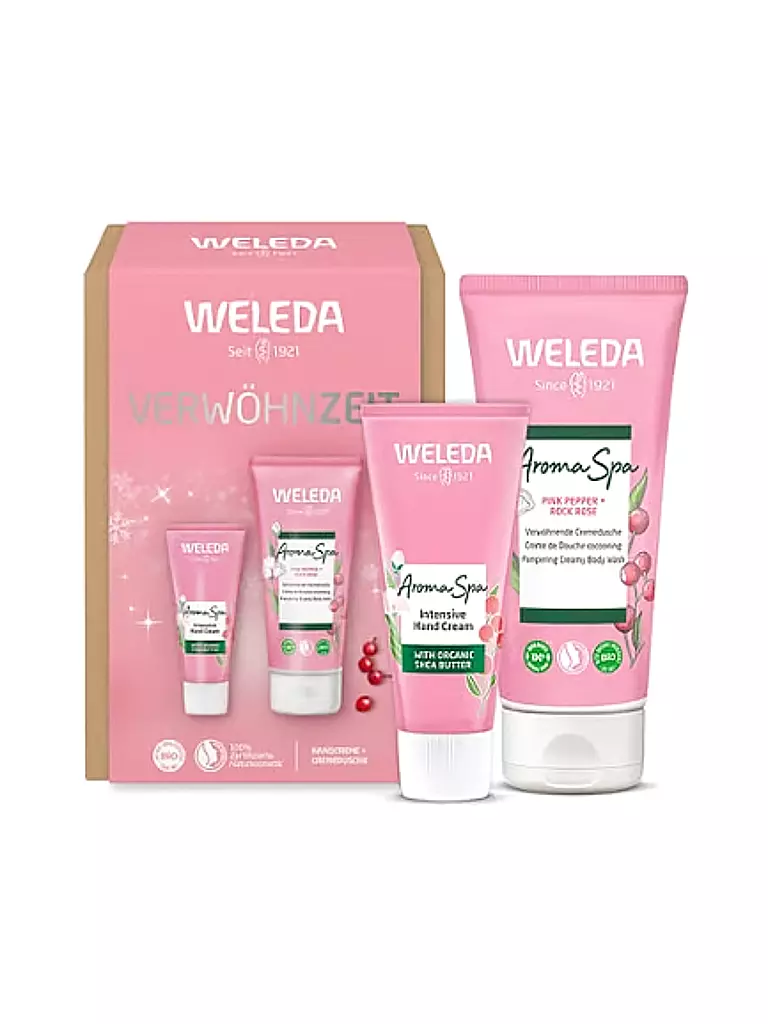 WELEDA | Geschenkset - Limited Edition Aroma Spa Shower & Handcreme 200ml / 50ml | Senza colore