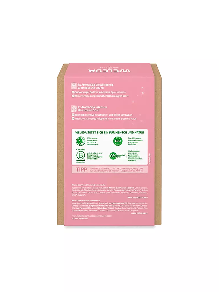 WELEDA | Geschenkset - Limited Edition Aroma Spa Shower & Handcreme 200ml / 50ml | Senza colore