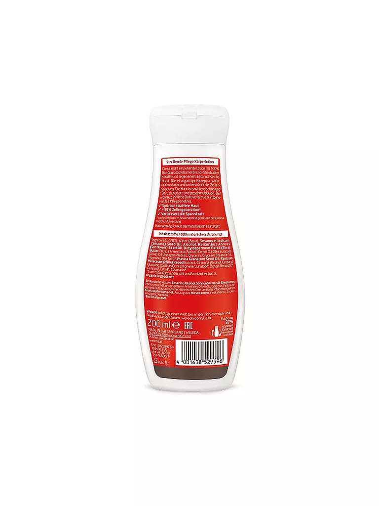 WELEDA | Lozione Corpo Rassodante al Melograno 200ml | Senza colore