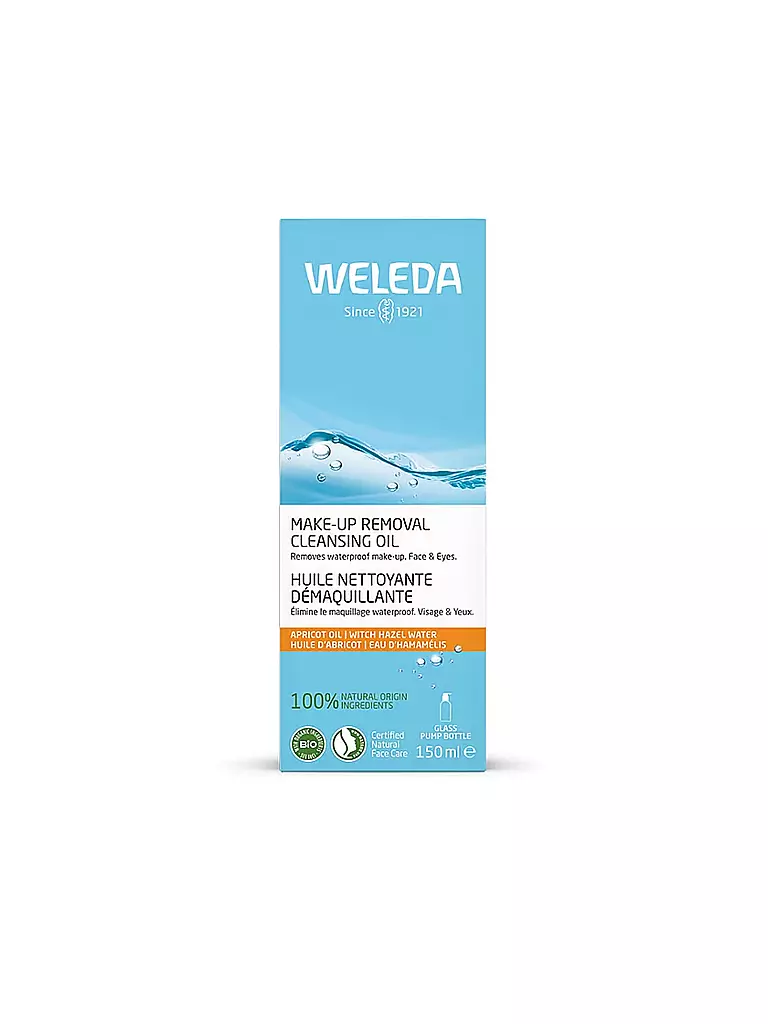 WELEDA | Olio detergente struccante 150 ml | Senza colore