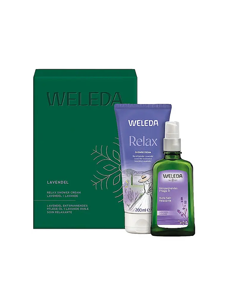 WELEDA | Relax Geschenkset Lavendel Relax Geschenkset Lavendel Relax Geschenkset Lavendel Relax Geschenkset Lavendel 200ml / 100ml | Senza colore