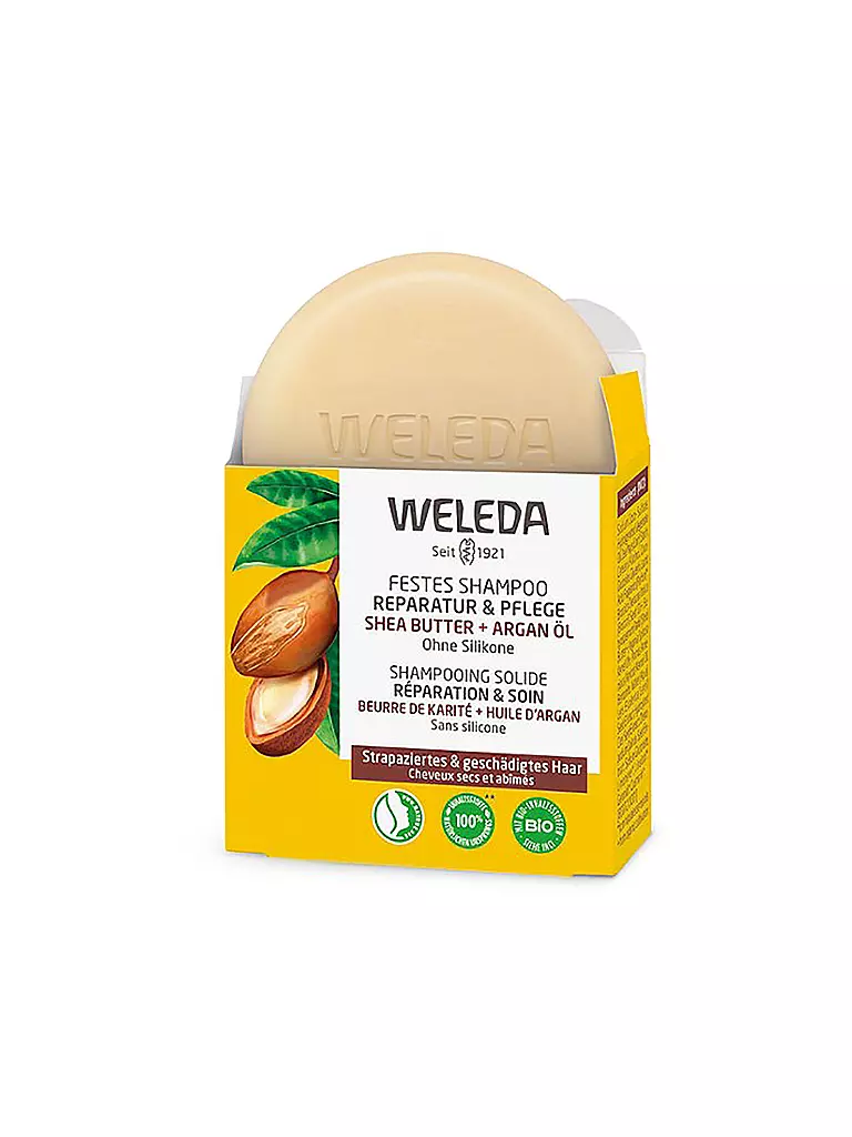 WELEDA | Shampoo solido riparatore e nutriente 50 g | Senza colore