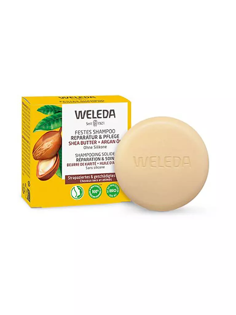 WELEDA | Shampoo solido riparatore e nutriente 50 g | Senza colore