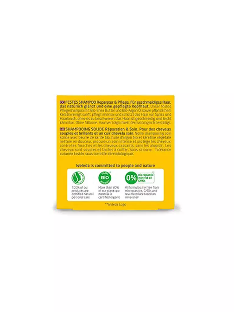 WELEDA | Shampoo solido riparatore e nutriente 50 g | 