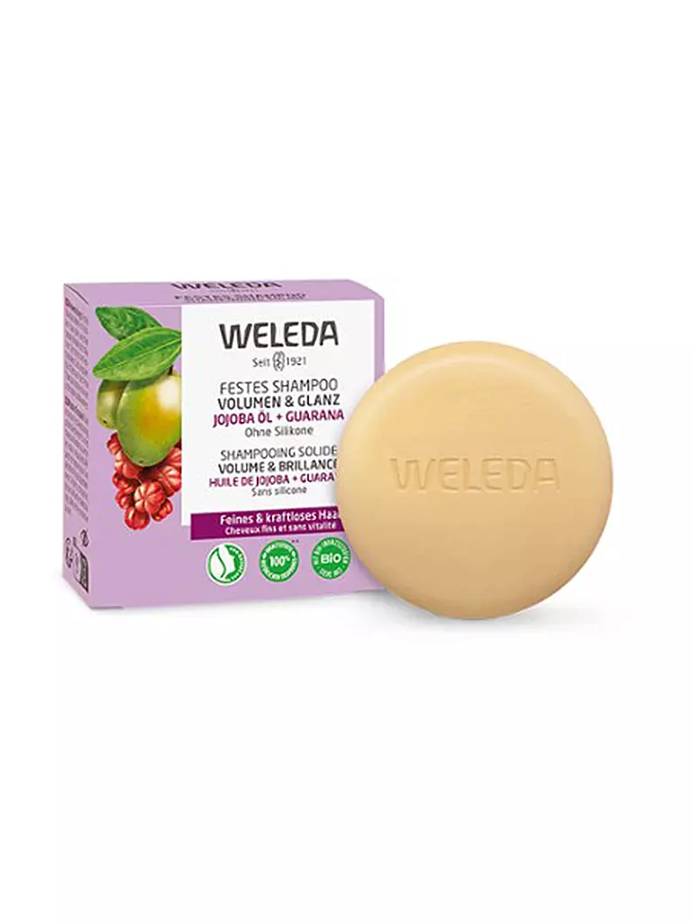 WELEDA | Shampoo solido volume e lucentezza 50g | Senza colore