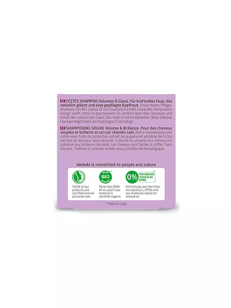 WELEDA | Shampoo solido volume e lucentezza 50g | 