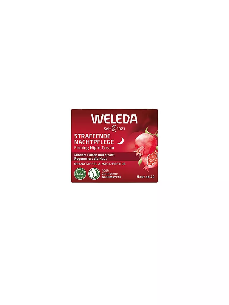 WELEDA | Trattamento Notte Rassodante Melograno & Peptidi di Maca 40ml | Senza colore