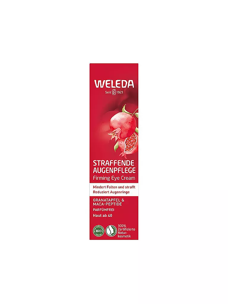 WELEDA | Trattamento occhi rassodante Melograno & Peptidi di Maca 12ml | Senza colore