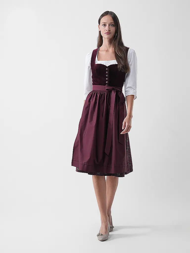 WENGER | Dirndl ELLA | Rosso scuro