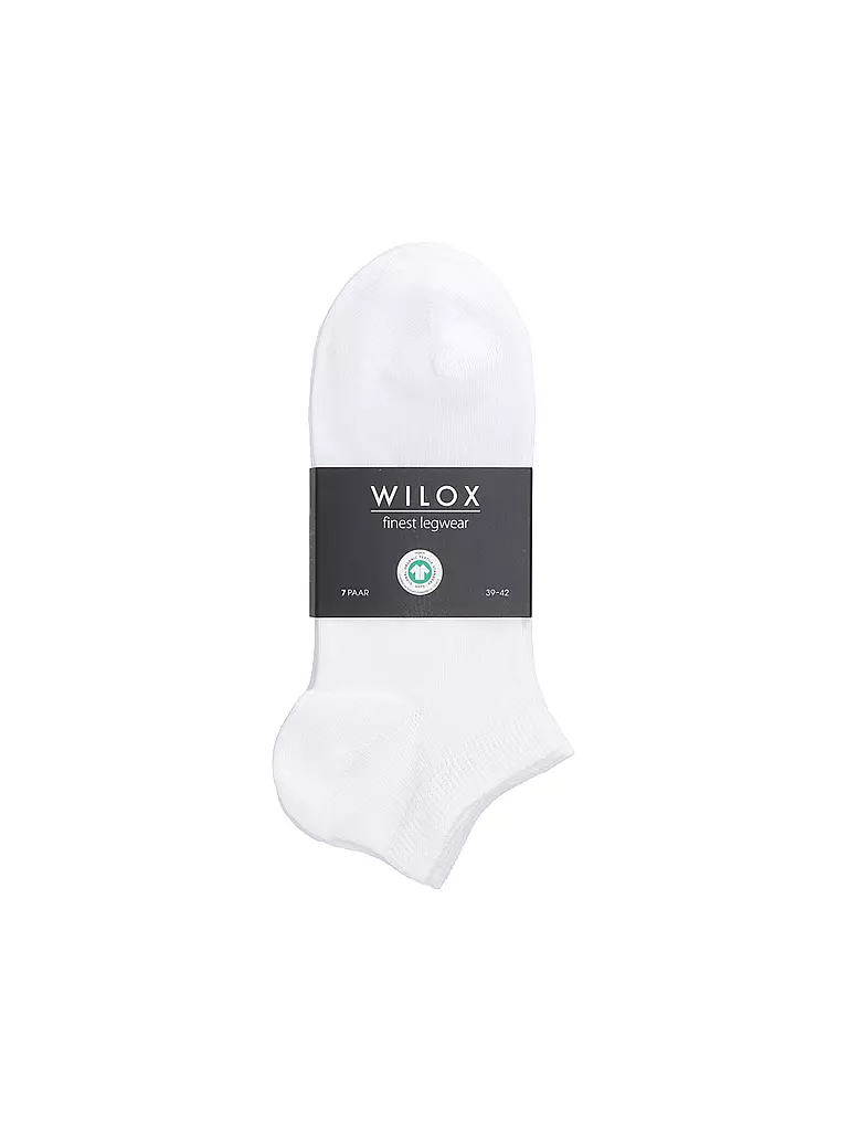 WILOX | Calzini sneaker confezione da 7 bianco | 