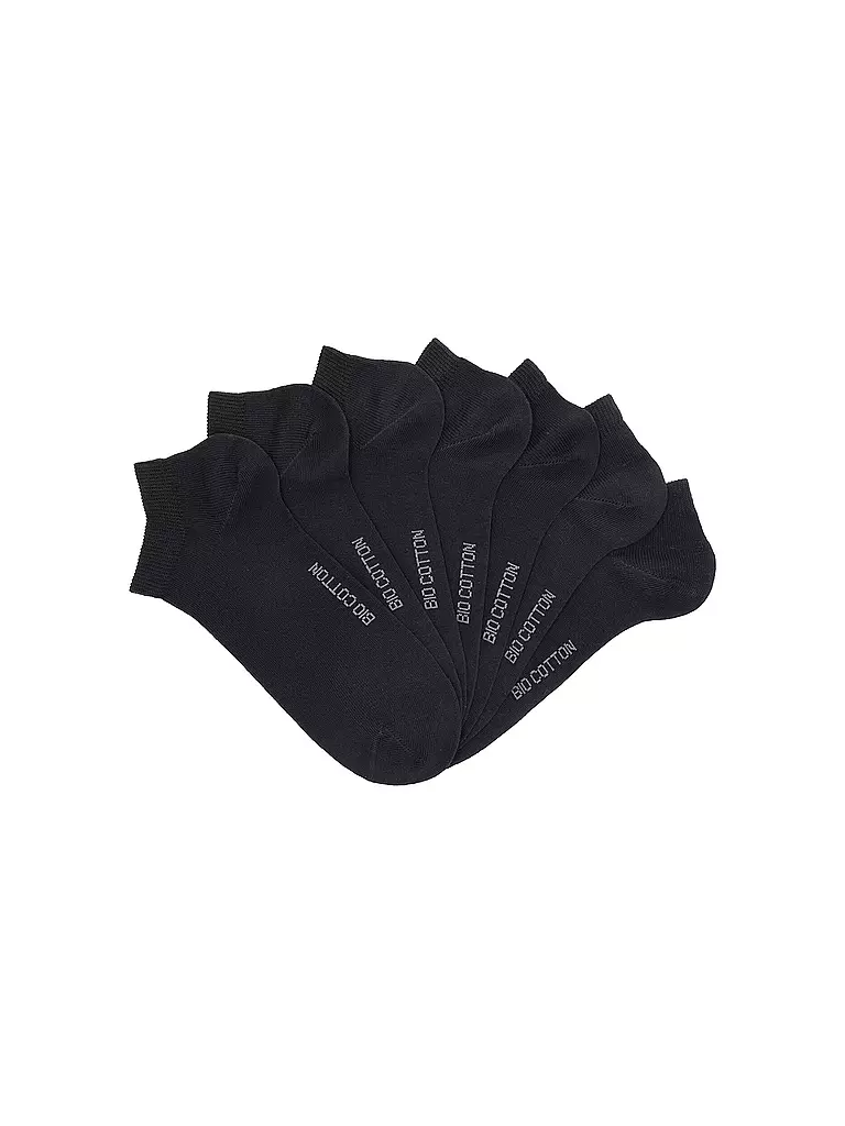 WILOX | Calzini sneaker confezione da 7 nero | 