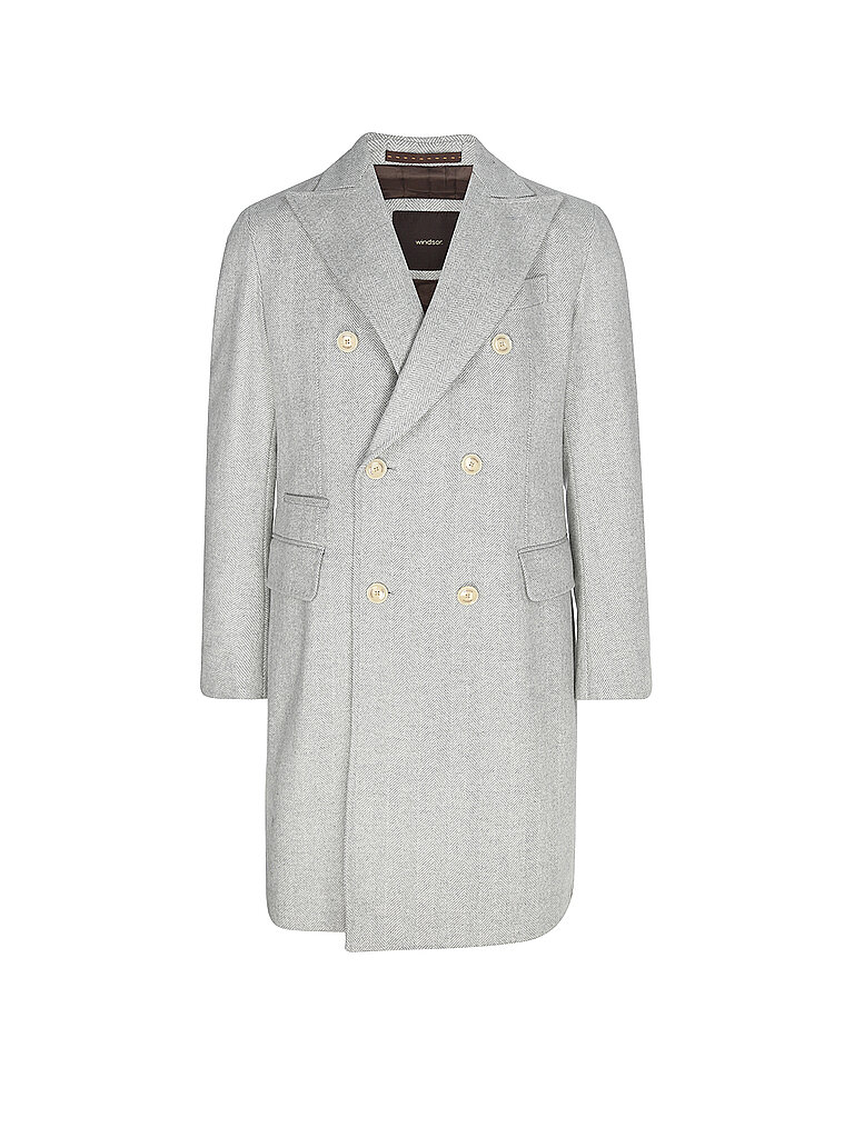 Cappotto di lana grigio chiaro 56