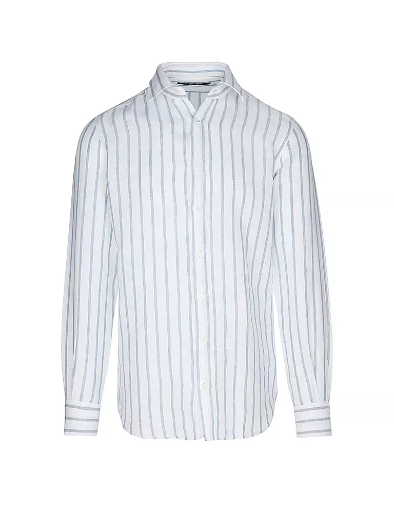 WINDSOR | Camicia di lino regular fit | Blu chiaro