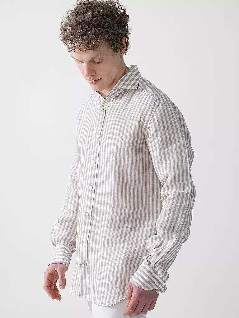 WINDSOR | Camicia di lino regular fit | Marrone