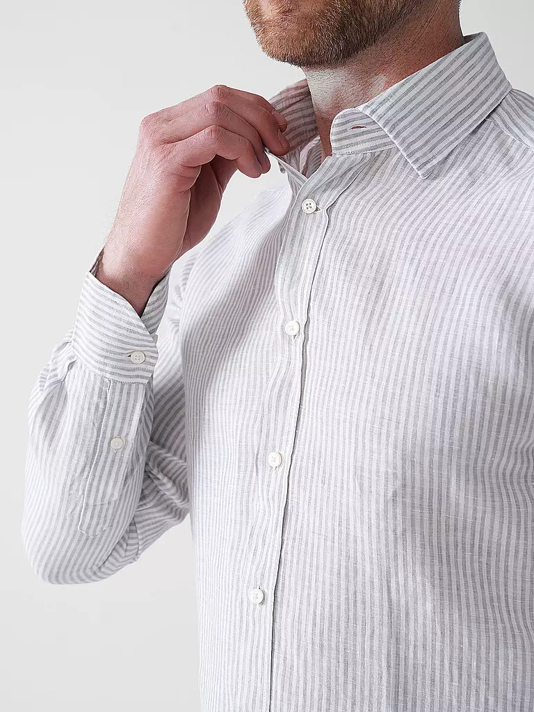 WINDSOR | Camicia di lino regular fit | Blu