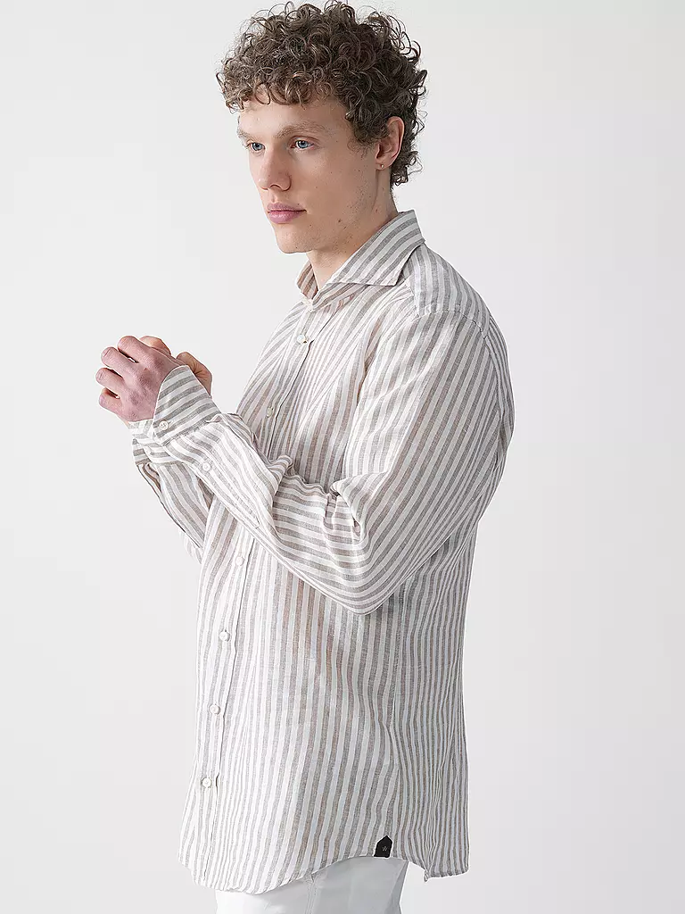 WINDSOR | Camicia di lino regular fit | Marrone
