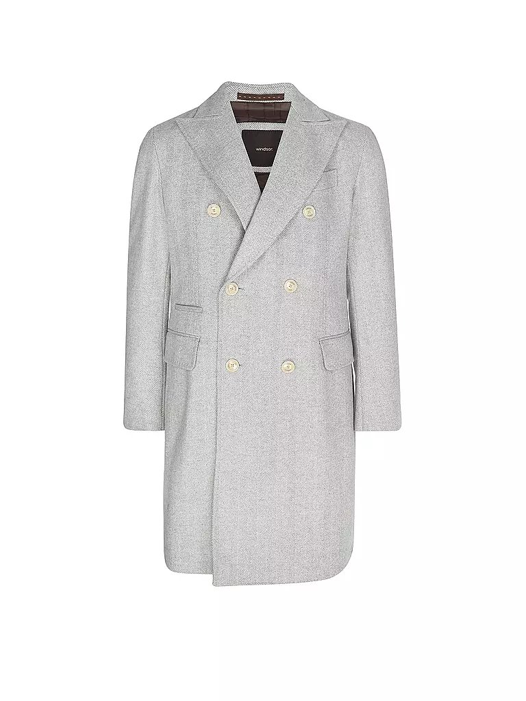 WINDSOR | Cappotto di lana | Grigio chiaro