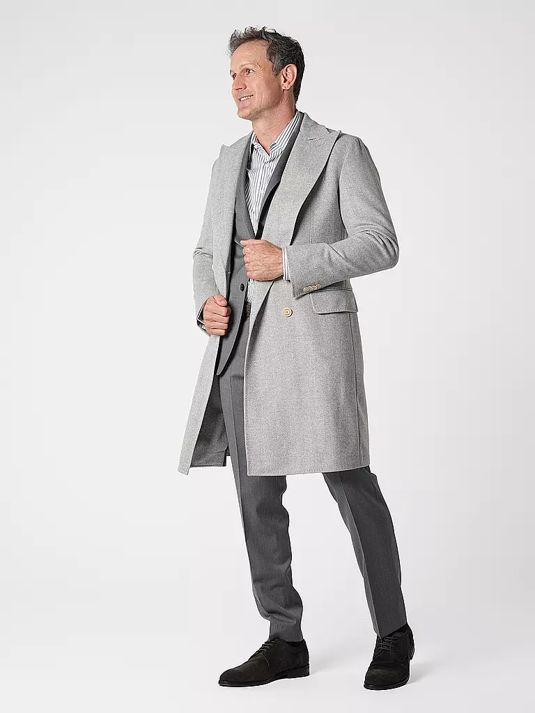 WINDSOR | Cappotto di lana | Grigio chiaro