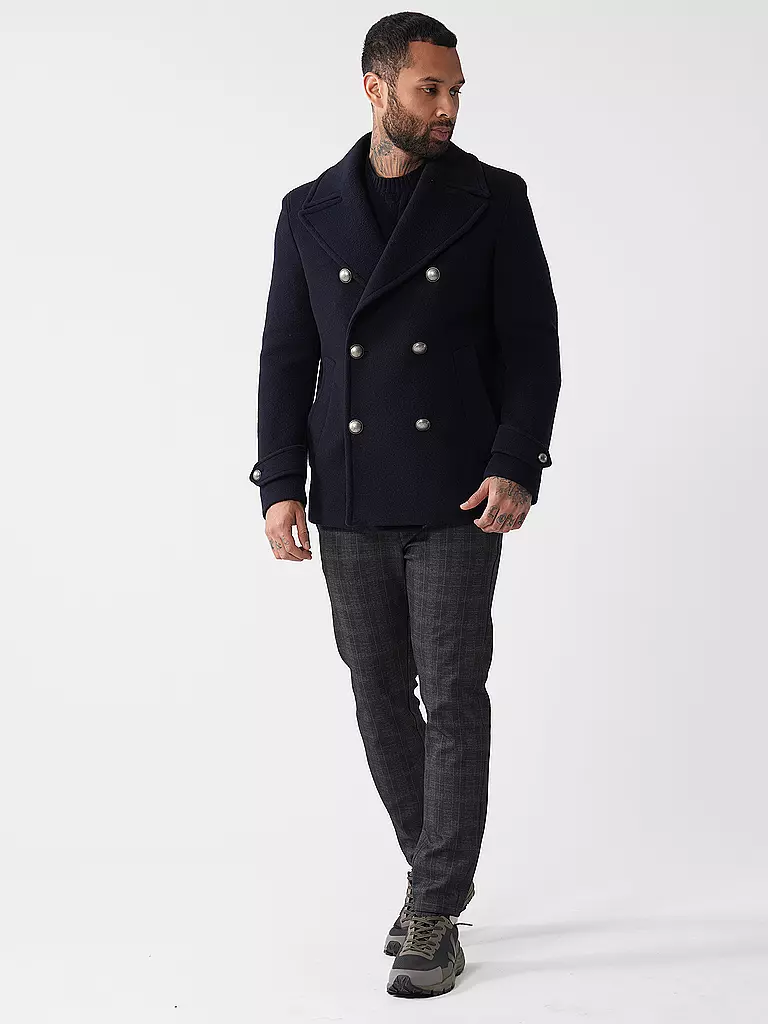 WINDSOR | Cappotto di lana | Blu scuro