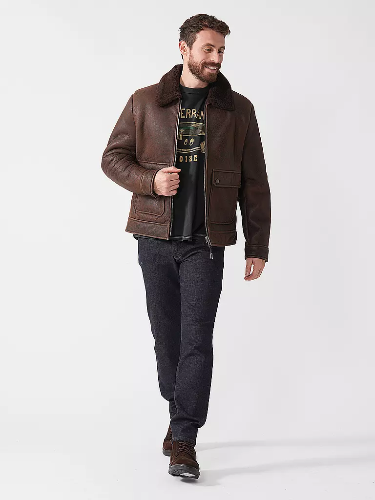 WINDSOR | Giacca di pelle | Marrone