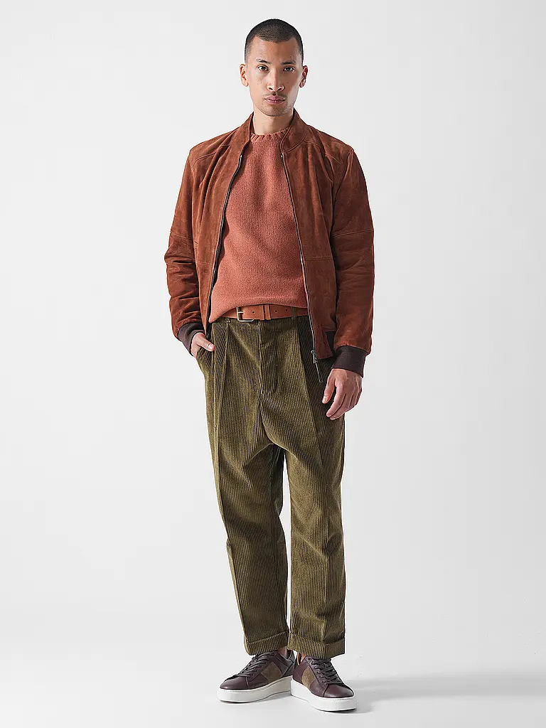 WINDSOR | Giacca in pelle BORELLO | Arancione