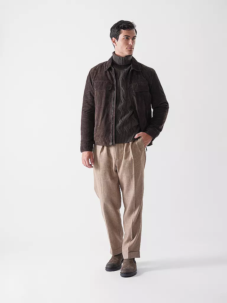 WINDSOR | Giacca in pelle PESARO | Marrone