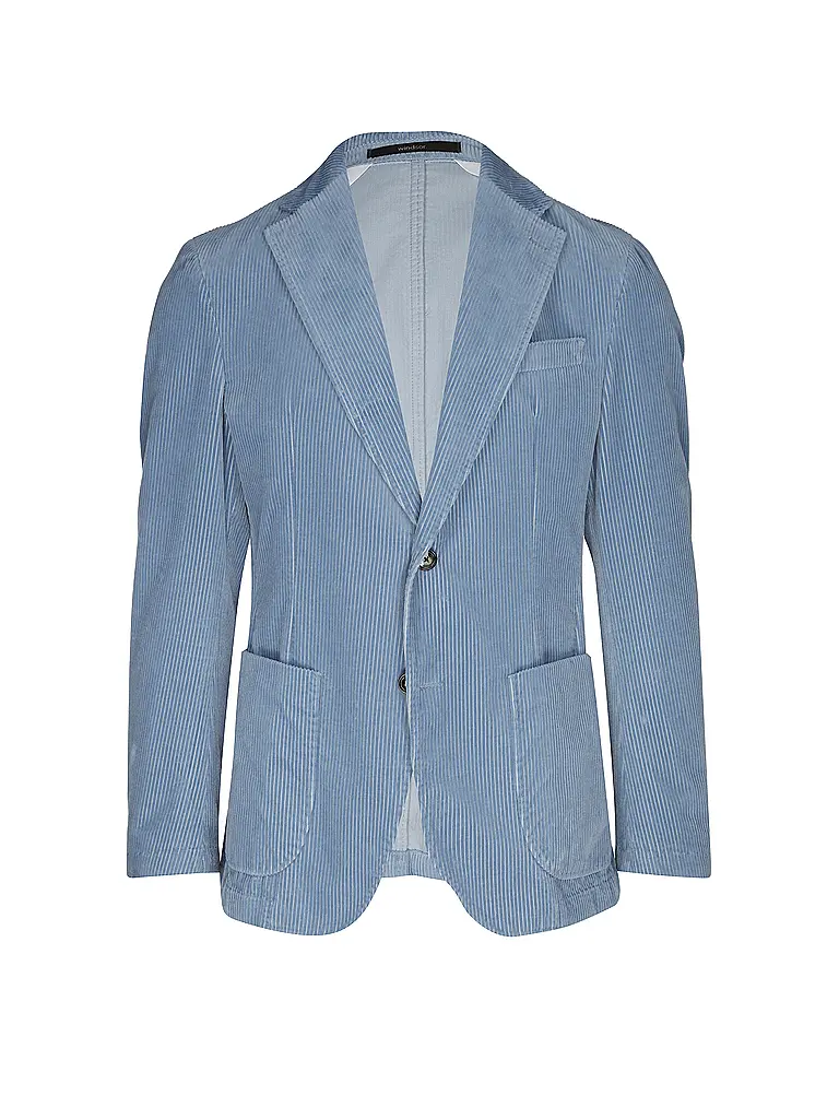 WINDSOR | Nome prodotto: Sakko GIRO-W
Marca: WINDSOR
Colore: azzurro
Categorie: Moda,Uomo

Lunghezza manica: Manica lunga
Materiale: Velluto a coste,Cotone
Tipo di colletto: Rever
Motivo: Tinta unita
Vestibilità (capispalla): Slim
Dettagli: Tasche a filetto,Spacch | Blu chiaro